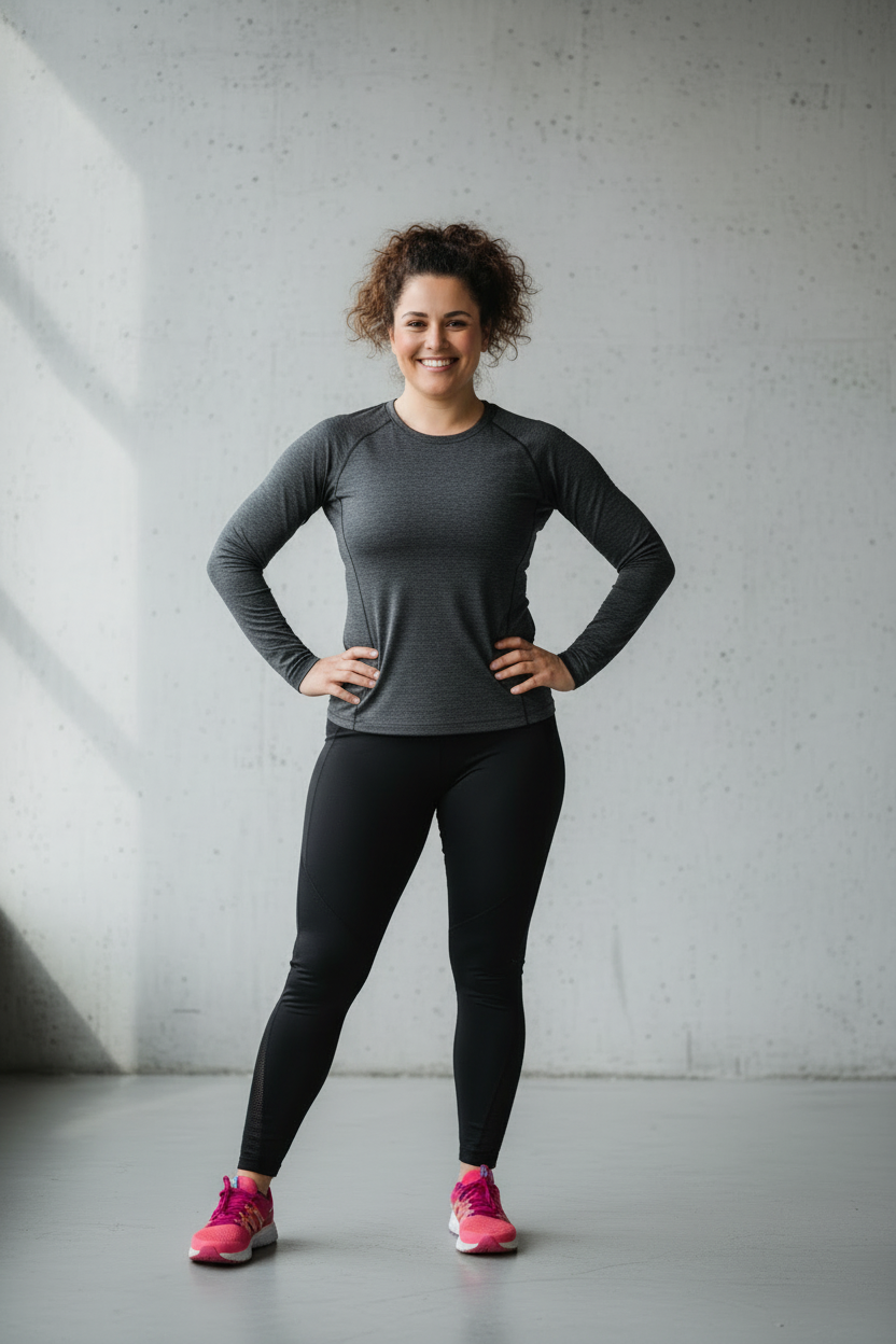 After in gym clothes